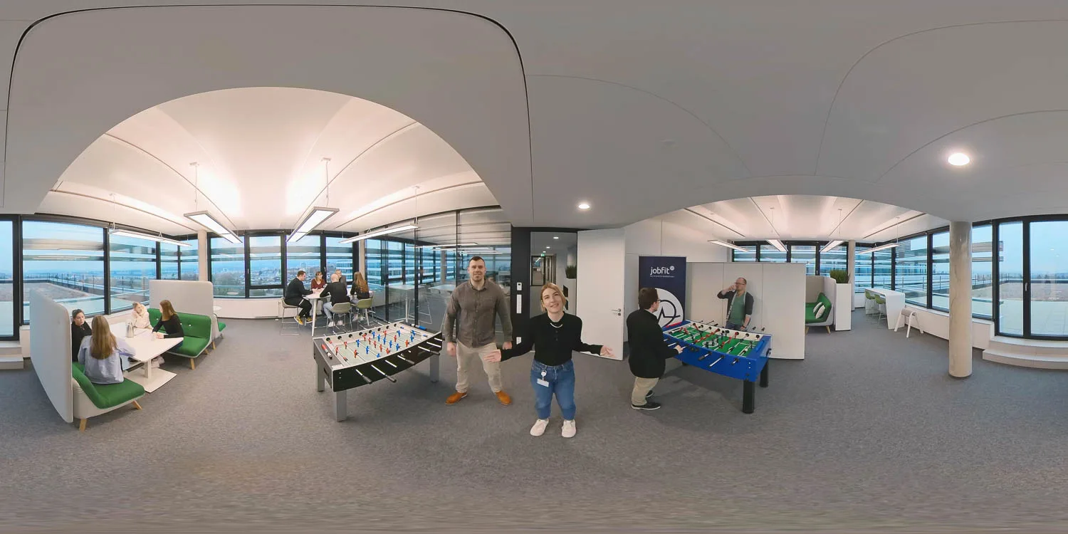Arbeitsumgebung im 360 Grad Recruitingfilm