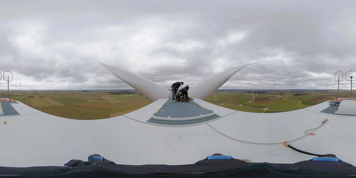 Behind the Scenes: 360 Grad Film Windkraft Service für POLYGONVATRO 2